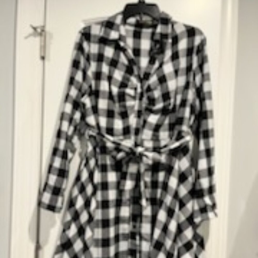 FancyInn  Flannel Checkerboard Napkin Dress Size XL